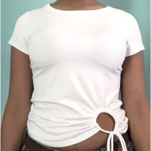 Popular 21 • White Crop Top